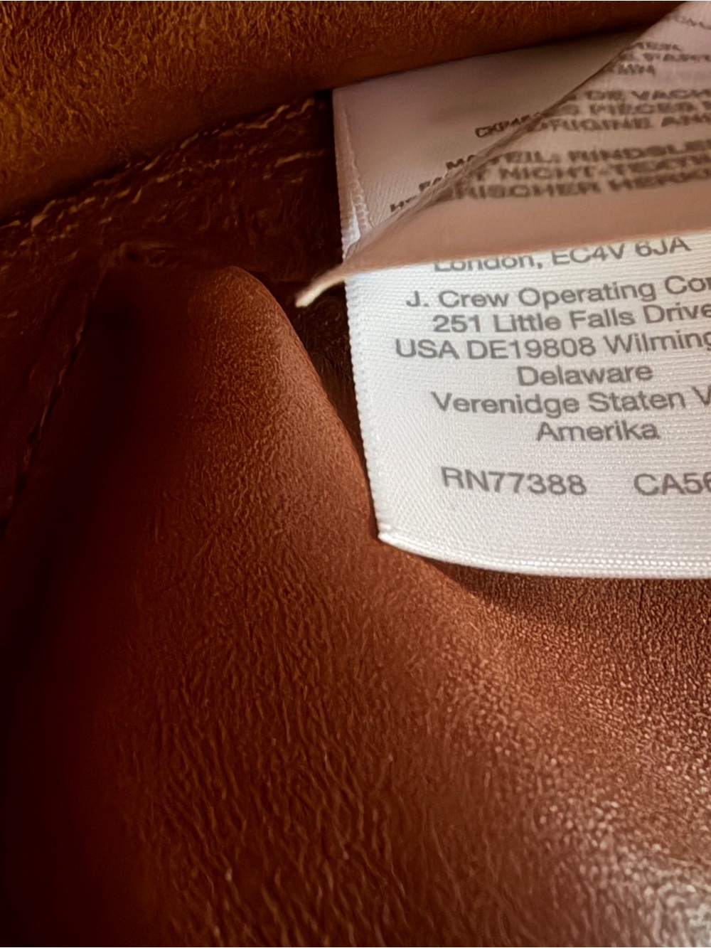 Madewell Cognac Brown Leather Crossbody saddle Bag Adjustable Strap - Picture 9 of 11
